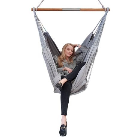 Hanging Chair Lounger Elephant Gray with 2 layers of Polycotton. Series 2. Complete Kit - Image 4